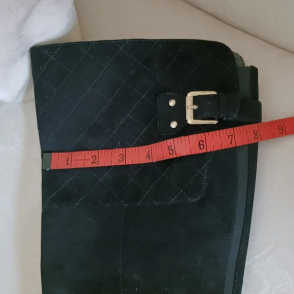 G By Guess DOLLI2 Black Almond Toe Knee High Boots 9.5 M EUC - Picture 11 of 16